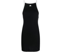 Ärmelloses Kleid mit Logo-Print