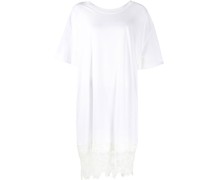 T-Shirtkleid mit Spitzendetail