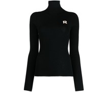 Bestickter Rollkragenpullover