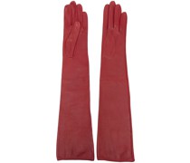 Ellenbogenlange Lederhandschuhe