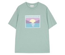 T-Shirt mit Sunset Postcard-Print