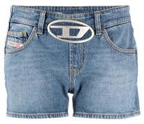 De-Lyla-Fsc Jeans-Shorts mit Logo-Schild