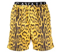 Badeshorts mit Leoparden-Print