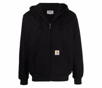 Kapuzenjacke mit Logo-Patch