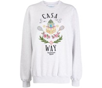 "Sweatshirt mit ""Casa Way""-Stickerei"