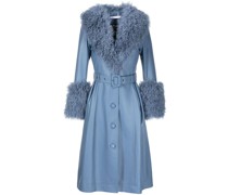 Mantel mit Shearling-Besatz