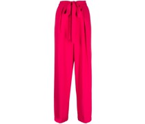 Gerade Hose mit Bindegürtel