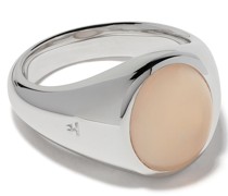 Kuppelförmiger Ring mit Mondstein