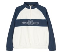 logo-print zipped sweatshirt