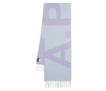 A.P.C. Schal mit Intarsien-Logo