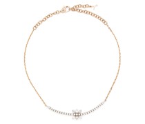 18kt Gelbgold-Choker mit Diamanten