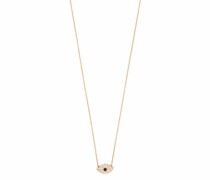 18kt Mina Rotgoldhalskette mit Diamanten