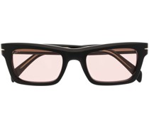Sonnenbrille mit eckigem Gestell