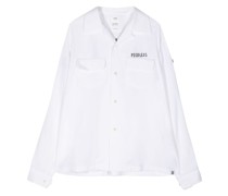 Keesey slogan-embroidered shirt