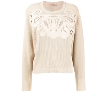 Pullover mit Lochmuster