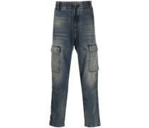 Ausgeblichene Slim-Fit-Jeans
