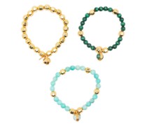 Set aus drei Mantra Armbändern