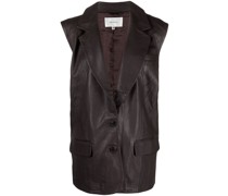 Einreihige Jacke aus Leder