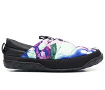 Gepolsterte Slipper mit Batikmuster