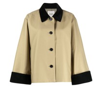 Jacke mit Cordkragen