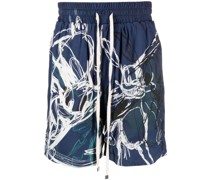 abstract-print bermuda shorts