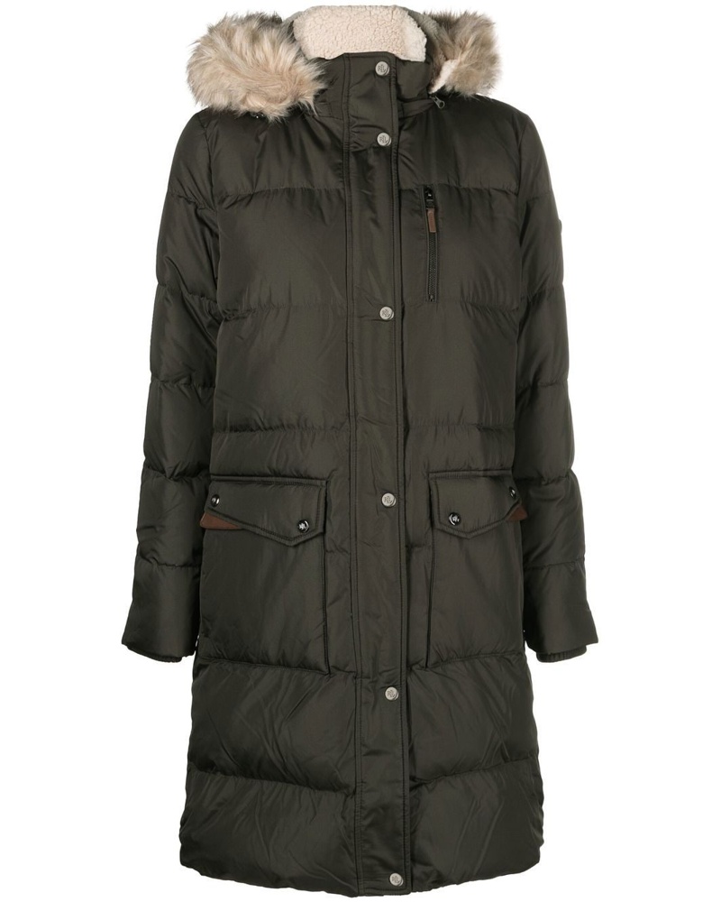 Ralph Lauren Damen Daunenmantel mit Kapuze