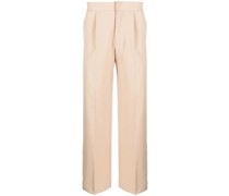 Gerade Hose mit Kellerfalten