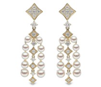 18kt Raindrop Goldohrringe mit Diamanten