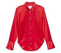 T-Shirt in Satin-Optik