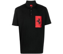 Poloshirt mit Cavallino Rampante-Patch