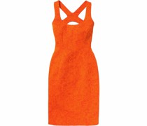 Blumiges Jacquard-Kleid