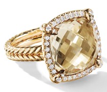 18kt 'Châtelaine' Gelbgoldring mit Diamant