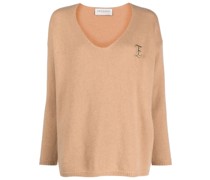 Pullover mit Logo-Stickerei