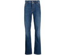 Ausgeblichene Straight-Leg-Jeans