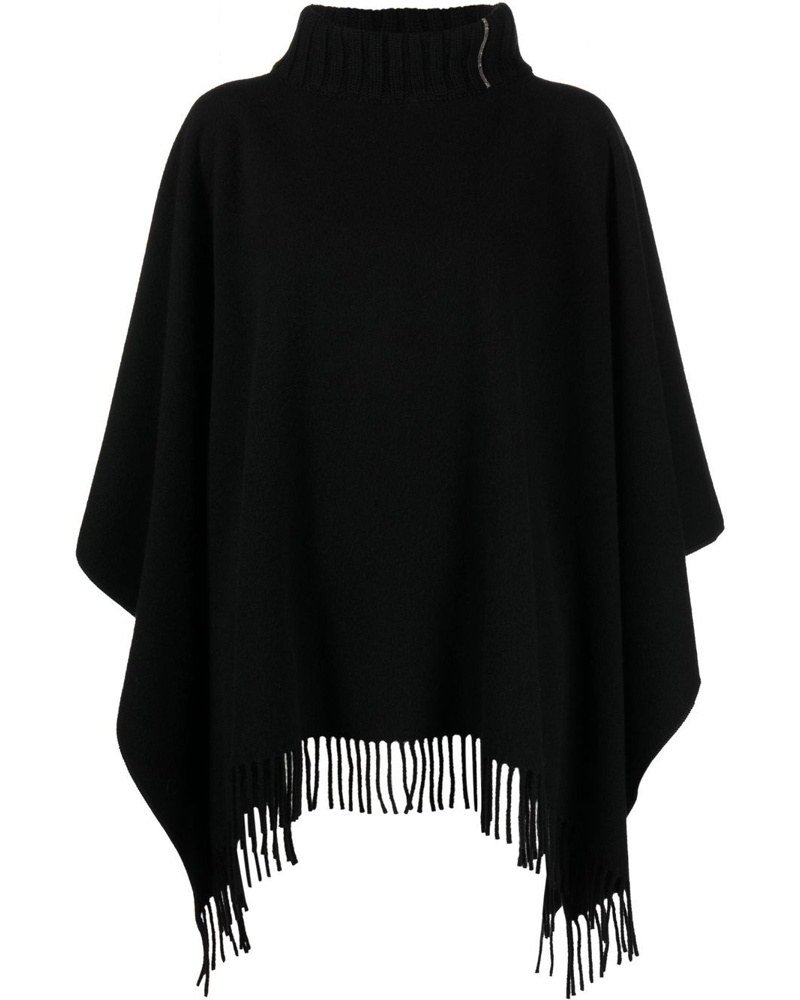 Fabiana Filippi Damen Gestricktes Cape mit Fransen