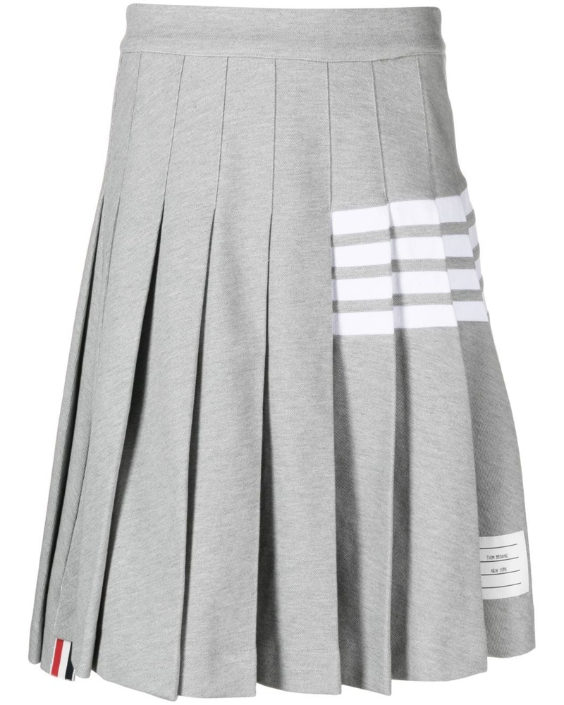 Thom Browne Damen Faltenrock mit Streifen