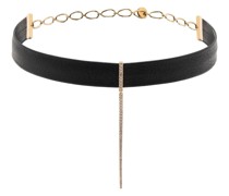 18kt Rotgold-Choker mit Diamanten