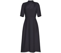 Drapiertes Midikleid