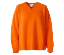 Kaschmirpullover mit V-Ausschnitt