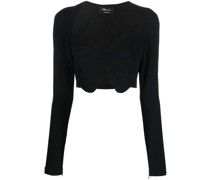 Cropped-Top mit Schmetterling