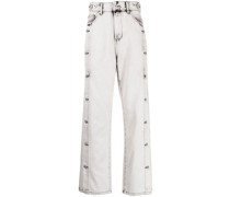 Tief sitzende Straight-Leg-Jeans