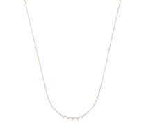 14kt Gelbgoldhalskette mit Diamanten