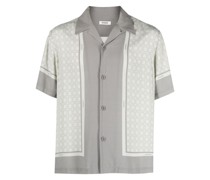 geometric-print short-sleeve shirt
