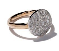 18kt 'Sabbia' Rotgoldring mit Diamanten