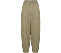 Cropped-Hose mit weitem Bein