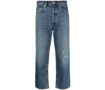 A.P.C. Cropped-Jeans in Distressed-Optik