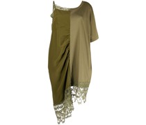 T-Shirtkleid mit Spitzendetail