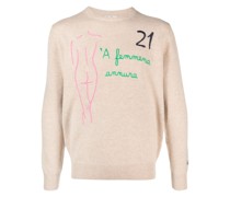 Femmena Pullover mit Rundhalsausschnitt