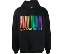 Hoodie mit Barcode-Print