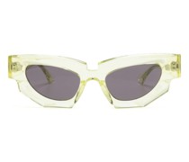 Transparente Cat-Eye-Sonnenbrille